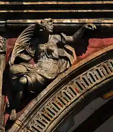 Ein Bild vom linken Zwickel des elften Arkadebogen