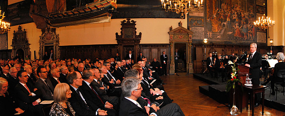 Bürgermeister Jens Böhrnsen bei seiner Neujahrsansprache
