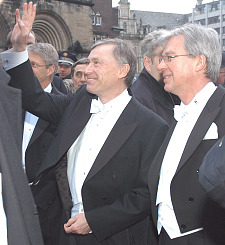 Bürgermeister Böhrnsen begrüßt Bundespräsident Horst Köhler