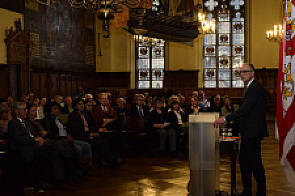 Laudator Dr. Bernd Bornhorst, Vorstandsvorsitzender VENRO – Verband Entwicklungspolitik und Humanitäre Hilfe.