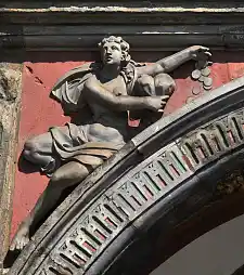 Ein Bld vom linken Zwickel des vierten Arkadebogens