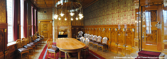 This picture shows the Güldenkammer (Golden Chamber)
