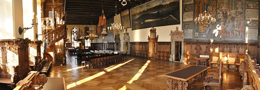 This picture shows the Obere Rathaushalle (Upper Hall)