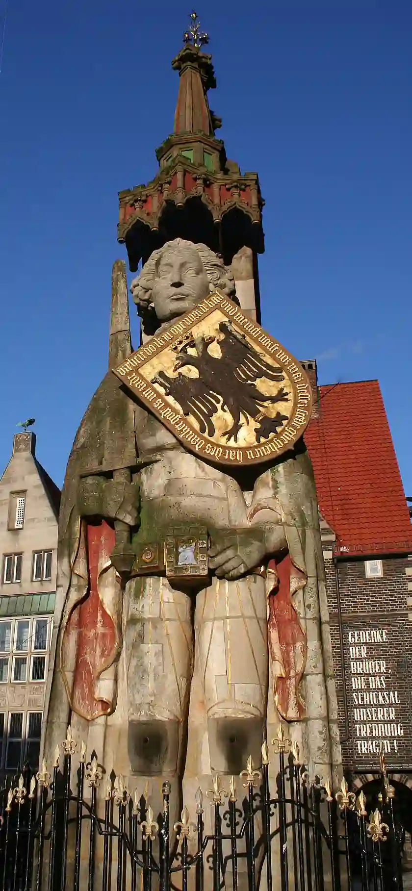 Ein BIld vom Roland auf dem Bremer Marktplatz