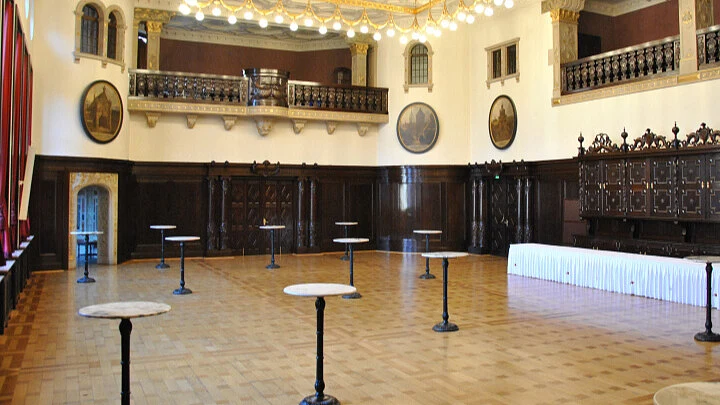 Blick in den Festsaal im Bremer Rathaus.