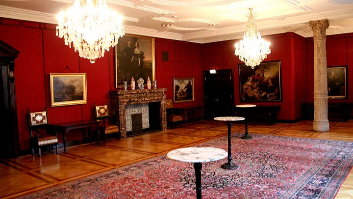 Blick in dem Kaminsaal im Bremer Rathaus.