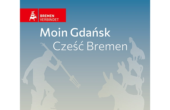Moin-Flyer zu Städtepartnerschaften