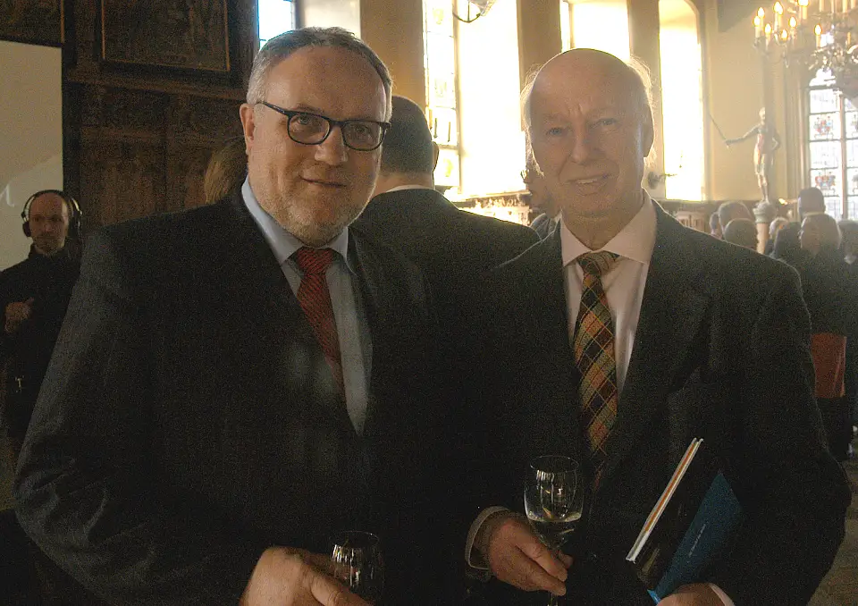 Finanzstaatsrat Henning L&uuml;hr und Uwe Nullmeyer.