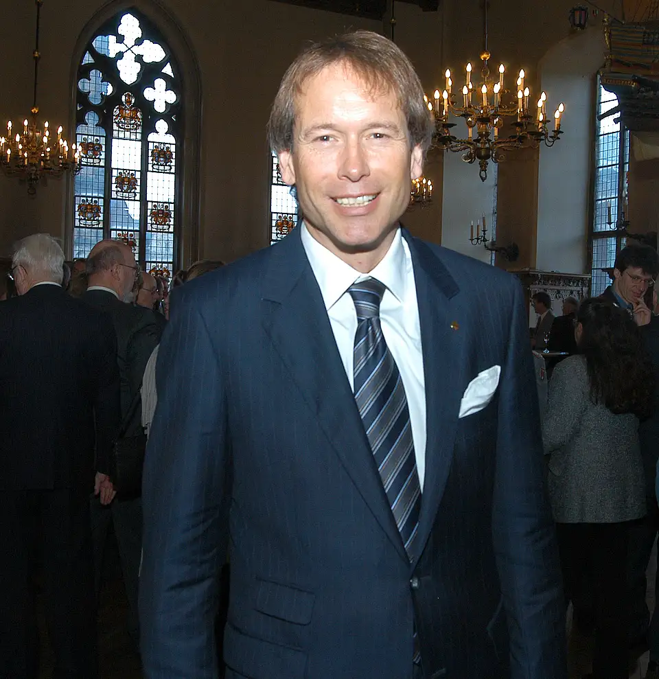 Dr. Ulrich Nu&szlig;baum, Senator f&uuml;r Finanzen, w&auml;hrend des Empfangs.