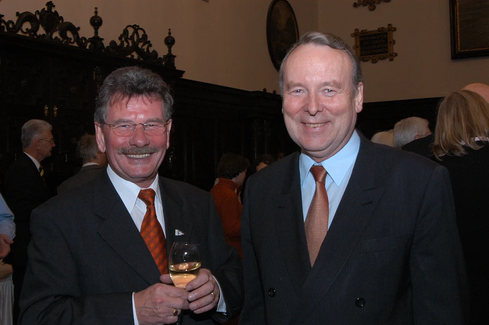 Der Schwachhauser Beiratssprecher Uwe Fehlberg und der CDU-Fraktionsvorsitzende und B&uuml;rgermeister a.D. Hartmut Perschau 