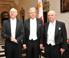 Ehrengast Bundestagspräsident Prof. Dr. Norbert Lammert, der Präsident des Senats, Bürgemeister Jens Böhrnsen und Christian Weber, Präsident der Bremischen Bürgerschaft (von links)
