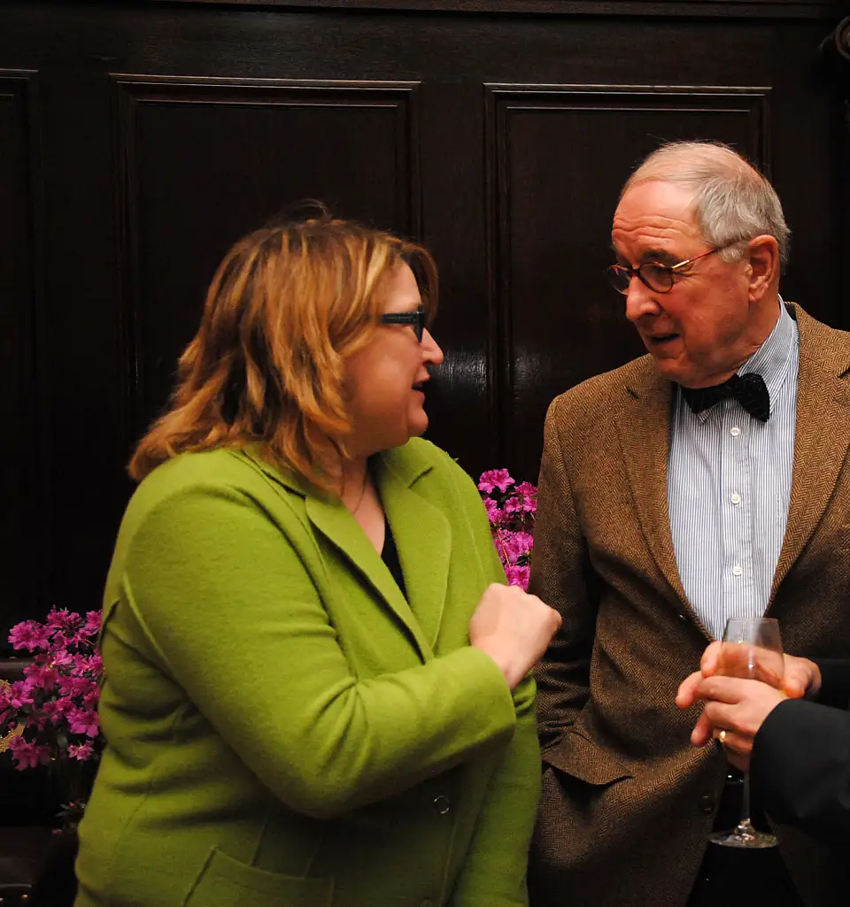 Senatorin Anja Stahmann und Hans-Christoph Hoppensack