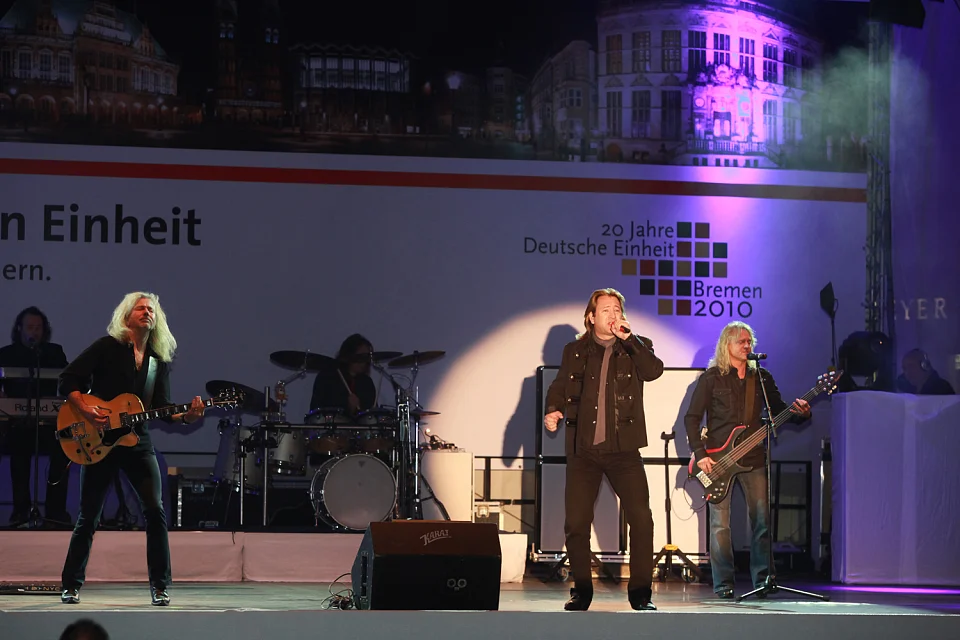 Auch die Band KARAT stimmte auf die Einheitsfeier ein (01.10.2010)
