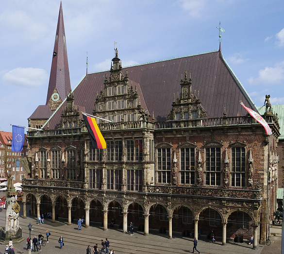 Blick auf das Bremer Rathaus