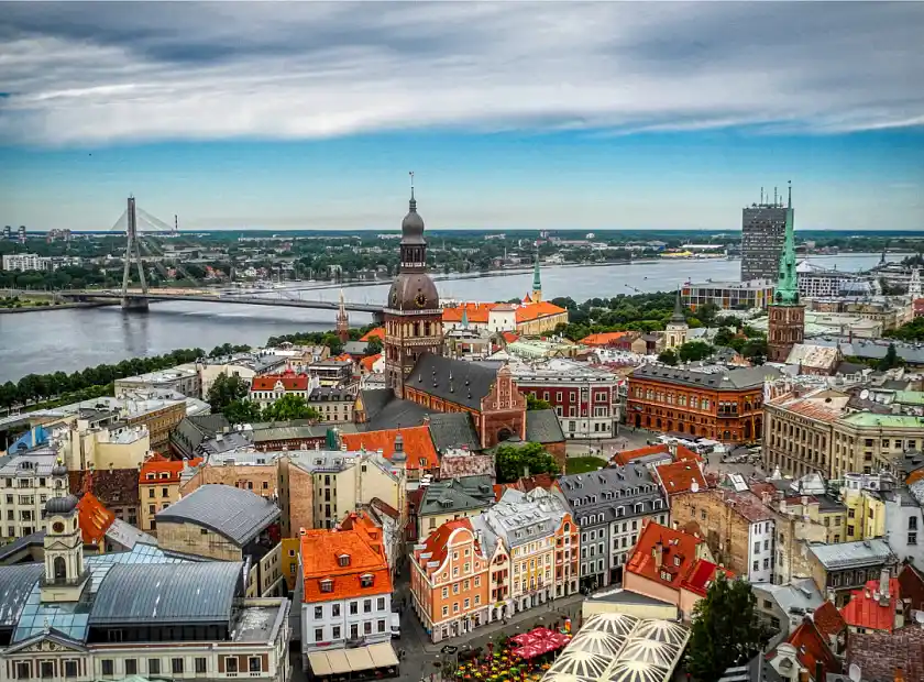 Blick auf Riga