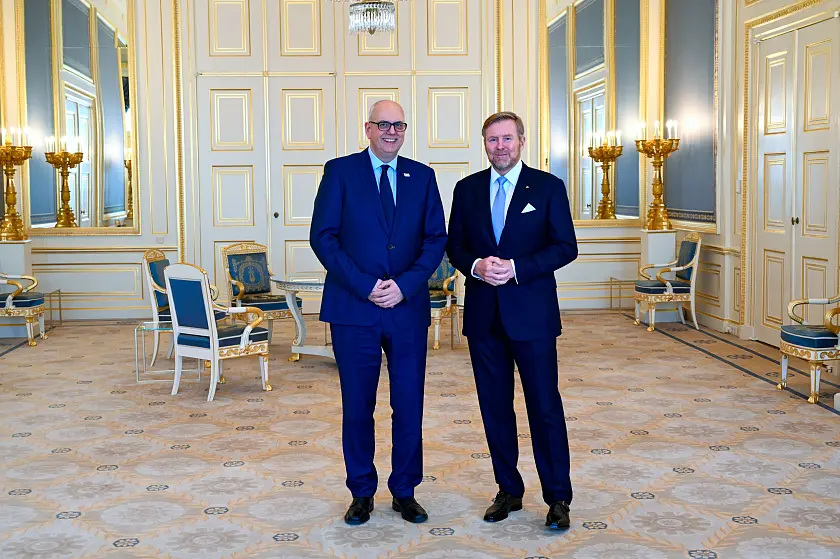 Antrittsbesuch von Bundesratspräsident Andreas Bovenschulte beim König der Nierlande Willem-Alexander.