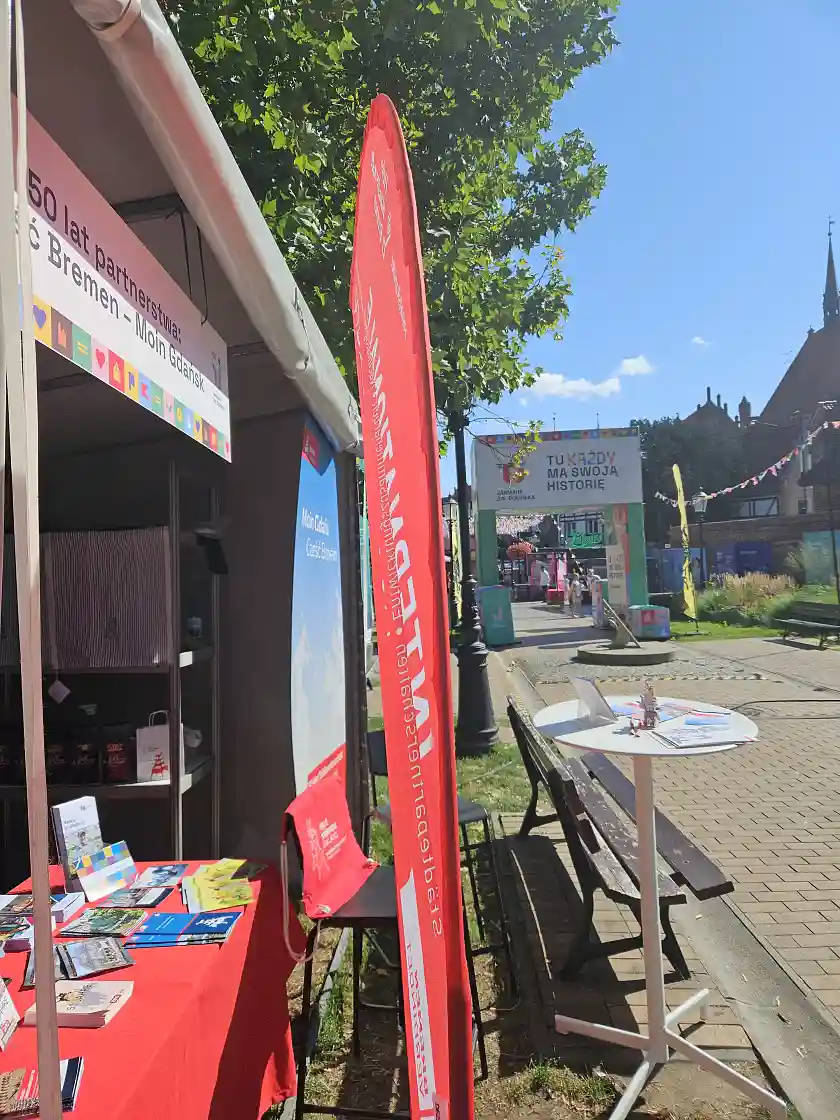 Bremen-Stand auf dem Dominikaner-Markt in Danzig