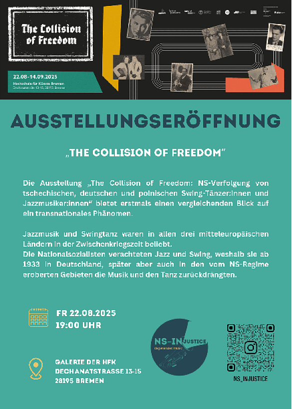 Flyer zur Ausstellungseröffnung