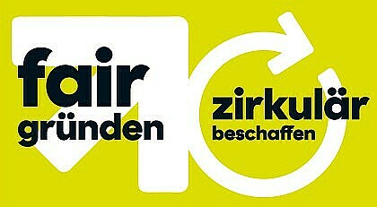 Logo fair gründen - zirkulär beschaffen