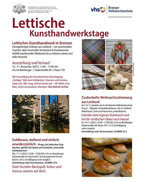 Programm Lettische Kunsthandwerkstage