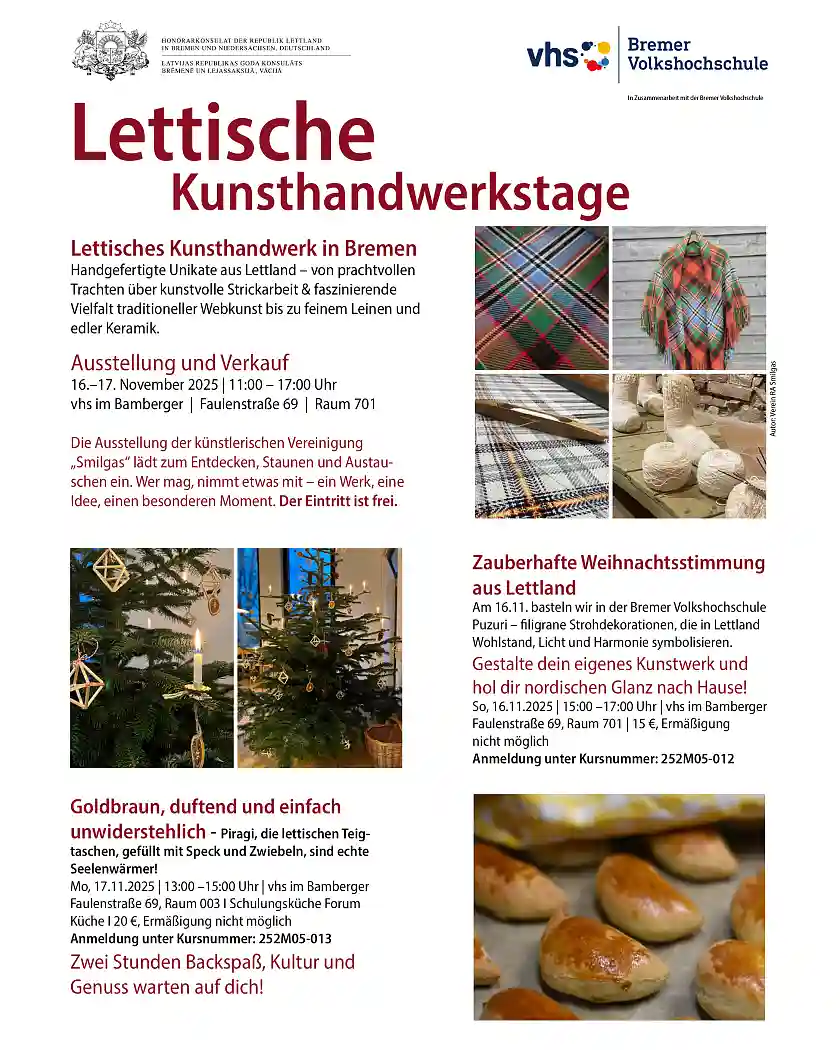 Programm Lettische Kunsthandwerkstage
