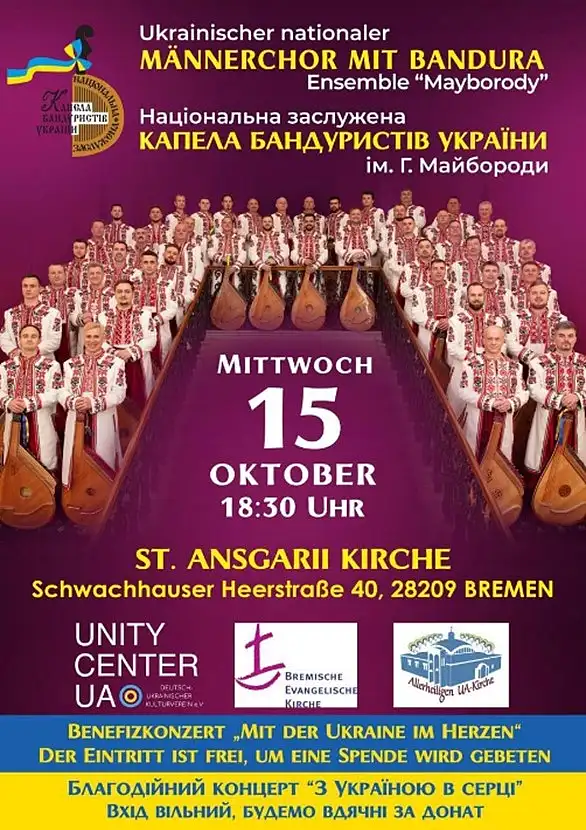 Ankündigung Konzert Männerchor