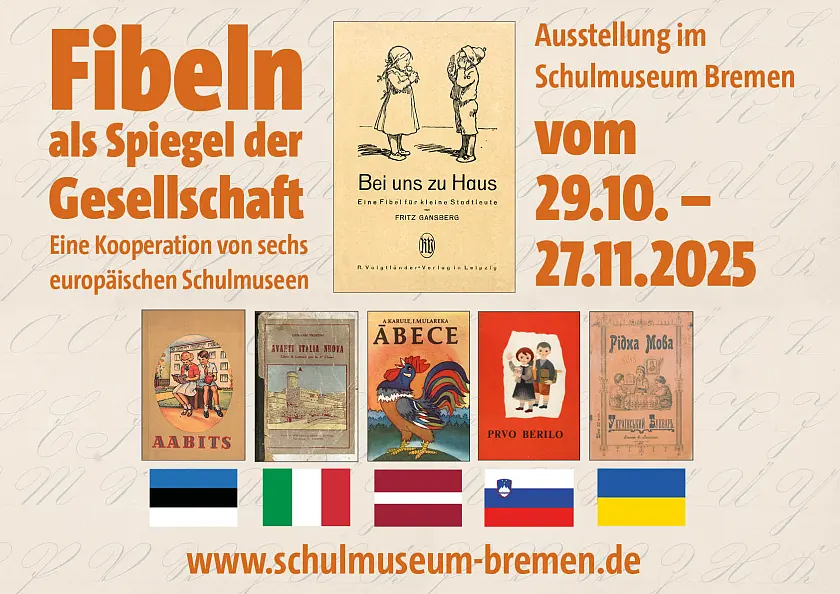 Plakat Fibeln als Spiegel der Gesellschaft