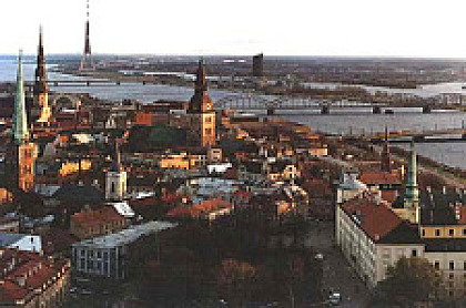 Blick auf die Altstadt Riga