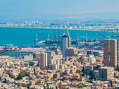 Blick auf Haifa