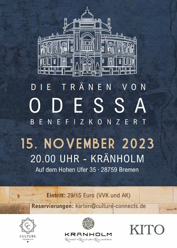 Screenshot des Plakates zum Konzert: Tränen von Odessa